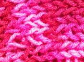 color: pink variegated