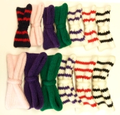 knit hair bows, examples of colors available
