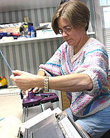 machine knitting at Primarily Practical Knits