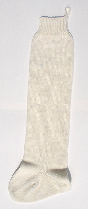 off-white wool stocking