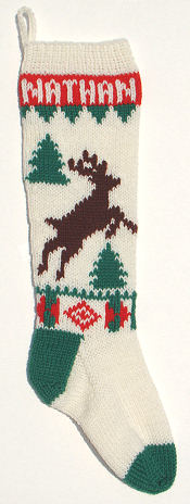 leaping reindeer picture in alternate colors