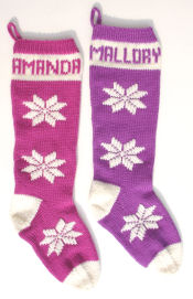 Nordic snowflake stockings