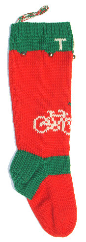 sailboat and bicycle stocking, bicycle side