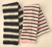 his and hers striped scarves