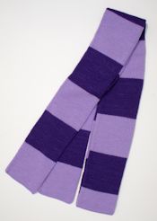 striped purple scarf